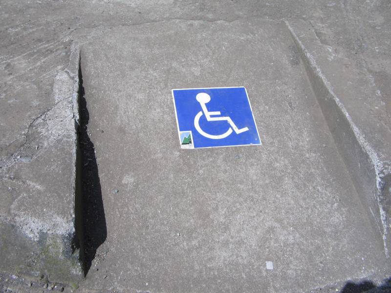 Rollstuhlaufgang